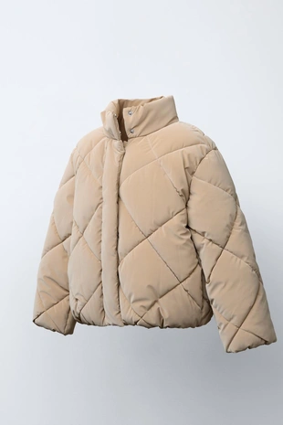 Стеганая прорезиненная куртка