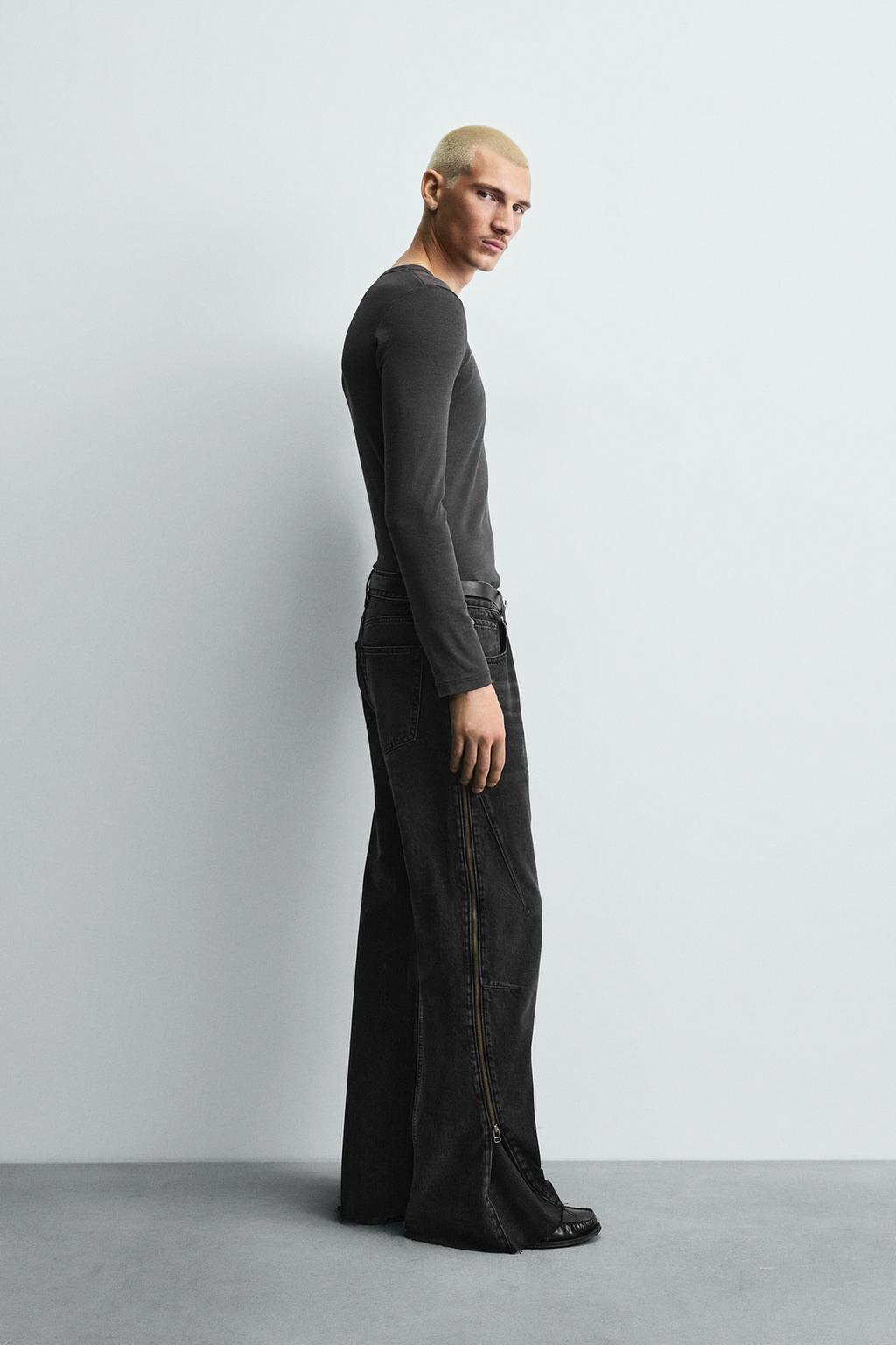 ДЖИНСЫ FLARE FIT С МОЛНИЯМИ