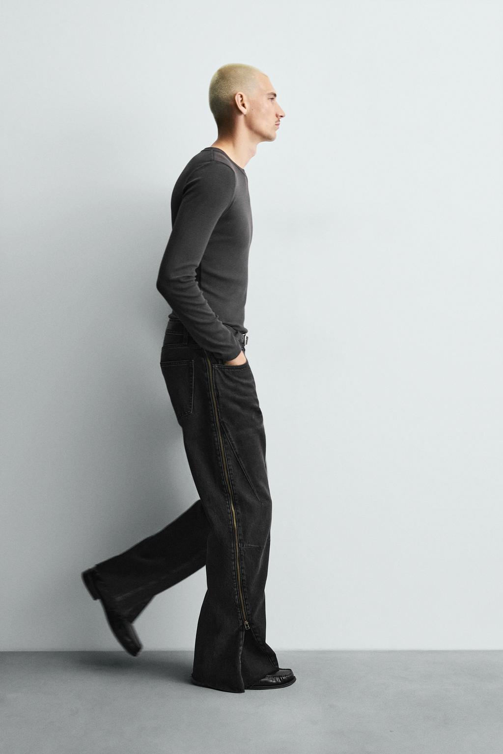 ДЖИНСЫ FLARE FIT С МОЛНИЯМИ