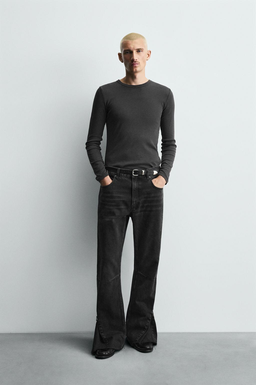 ДЖИНСЫ FLARE FIT С МОЛНИЯМИ