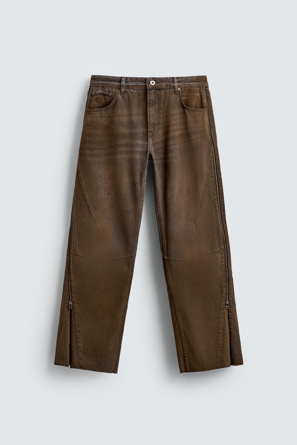 ДЖИНСЫ FLARE FIT С МОЛНИЯМИ