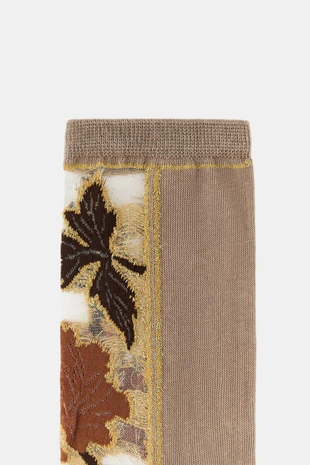 Носки с цветочным принтом- Заказать в России