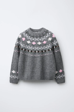 Жаккардовый свитер- Заказать в России