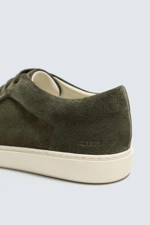 Khaki Green | 2228/720/032 - Zara Кожаные кроссовки