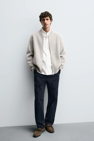 Купить Zara Повседневные кожаные лоферы