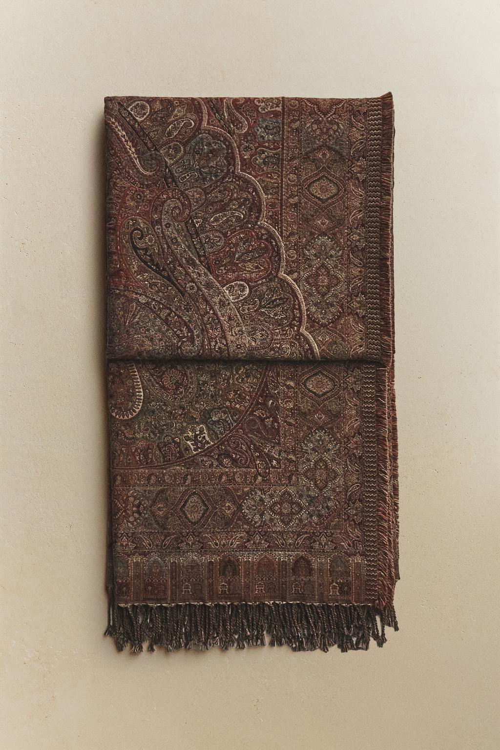 Плед paisley jacquard