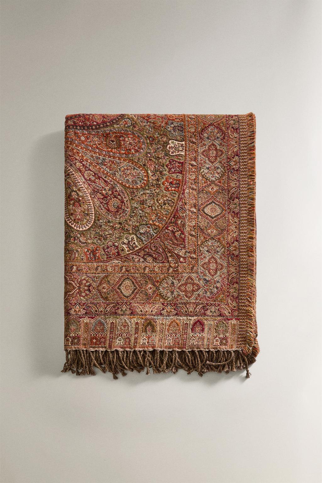 Плед paisley jacquard