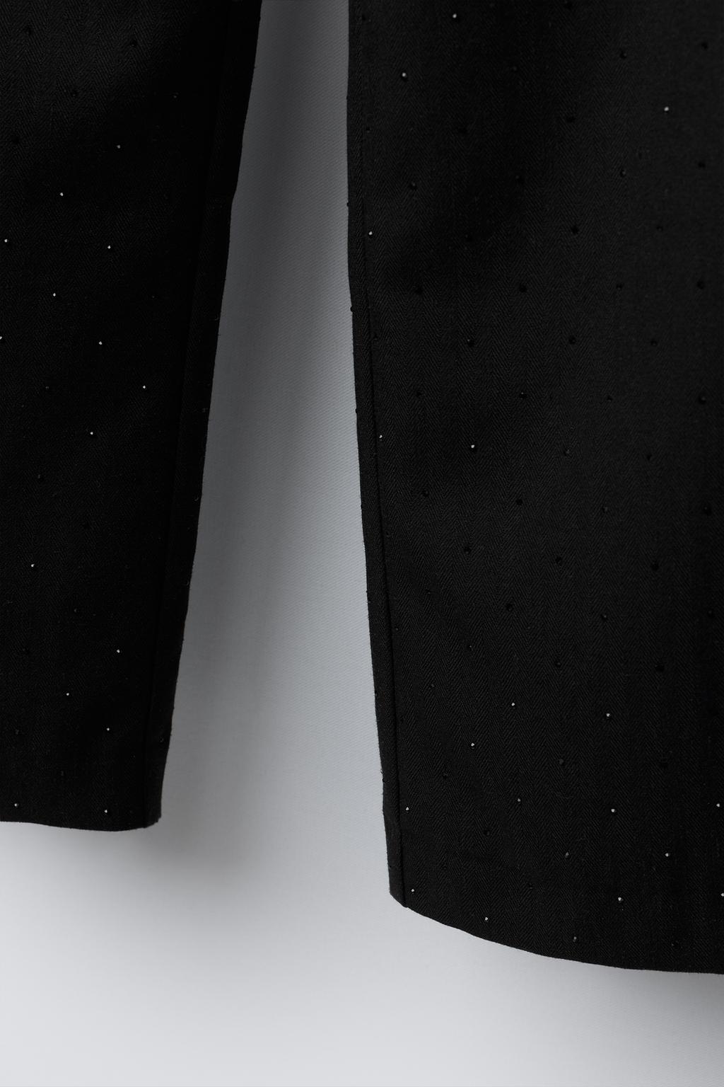 БРЮКИ WIDE LEG СО СТРАЗАМИ