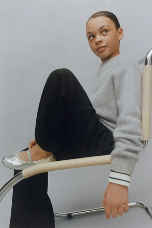 Купить Zara Брюки WIDE LEG со стразами