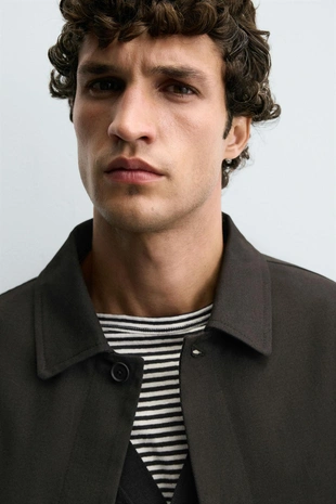 Куртка-рубашка свободного кроя из твила- Заказать в России