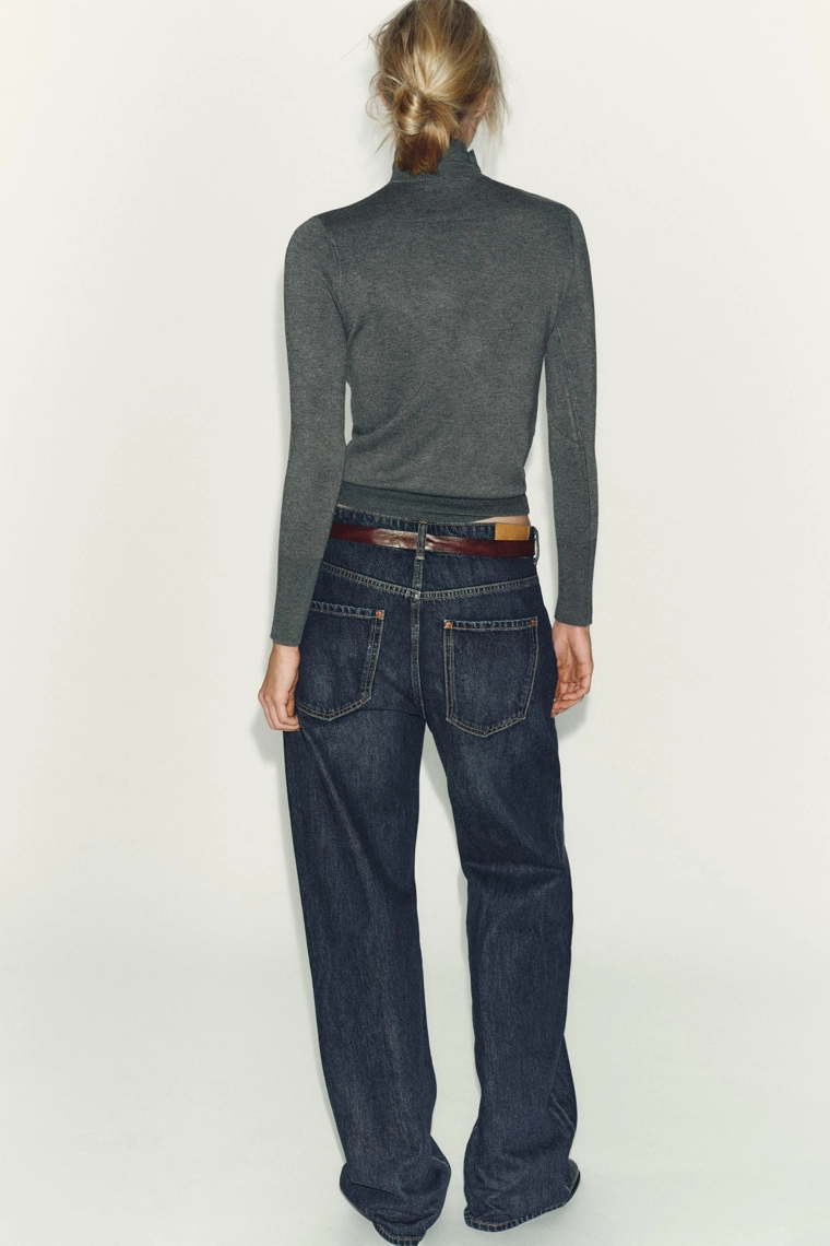 Плиссированный джемпер с пуговицами