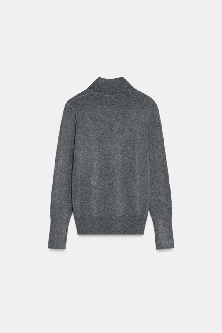 Плиссированный джемпер с пуговицами