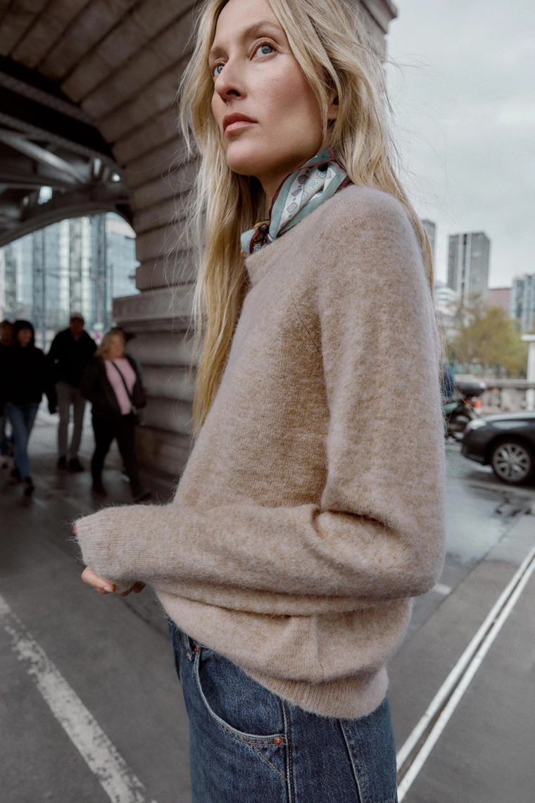 Свитер из шерсти и альпаки