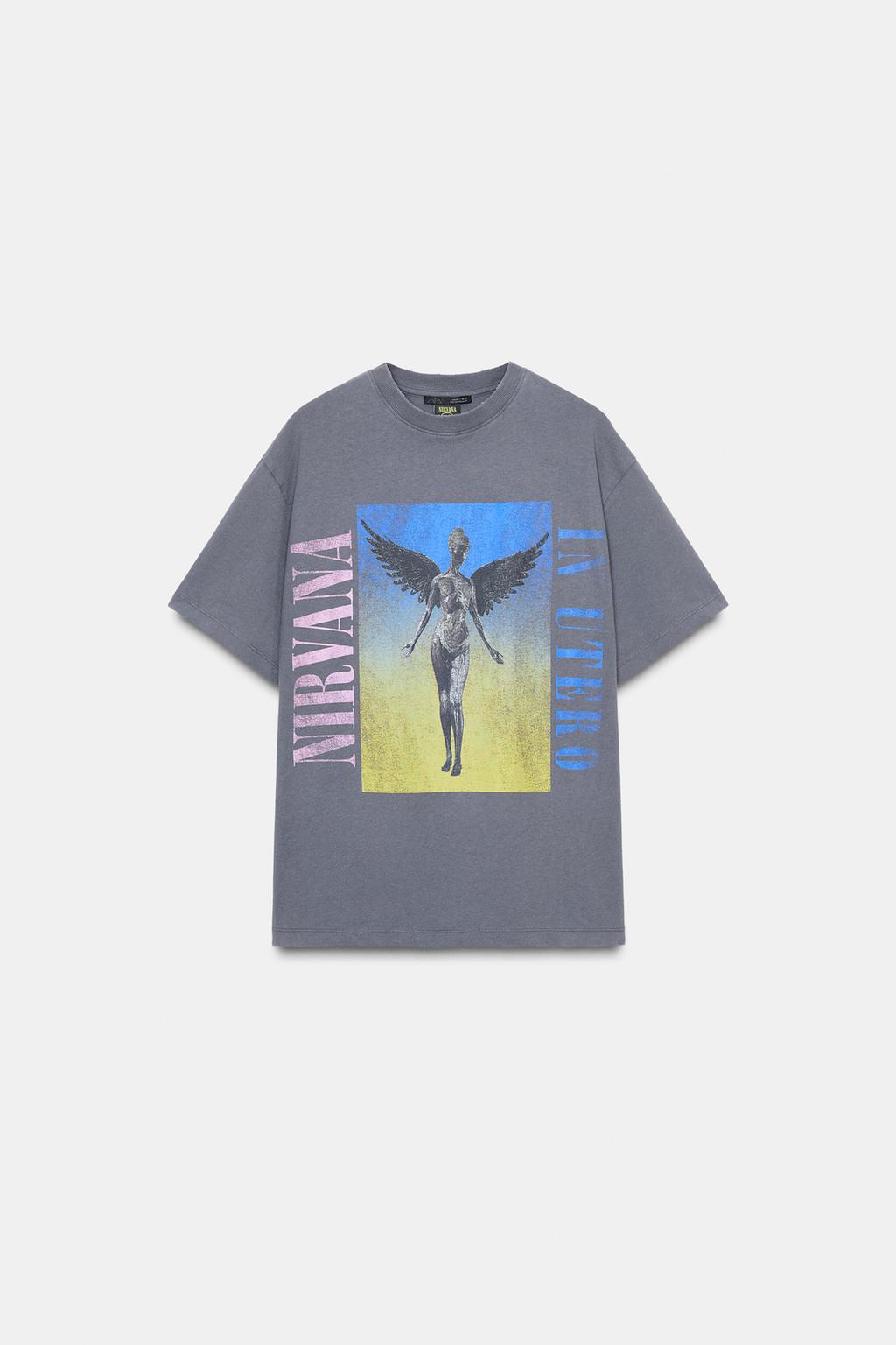 ФУТБОЛКА С ЭФФЕКТОМ ПОТЕРТОСТИ NIRVANA©
