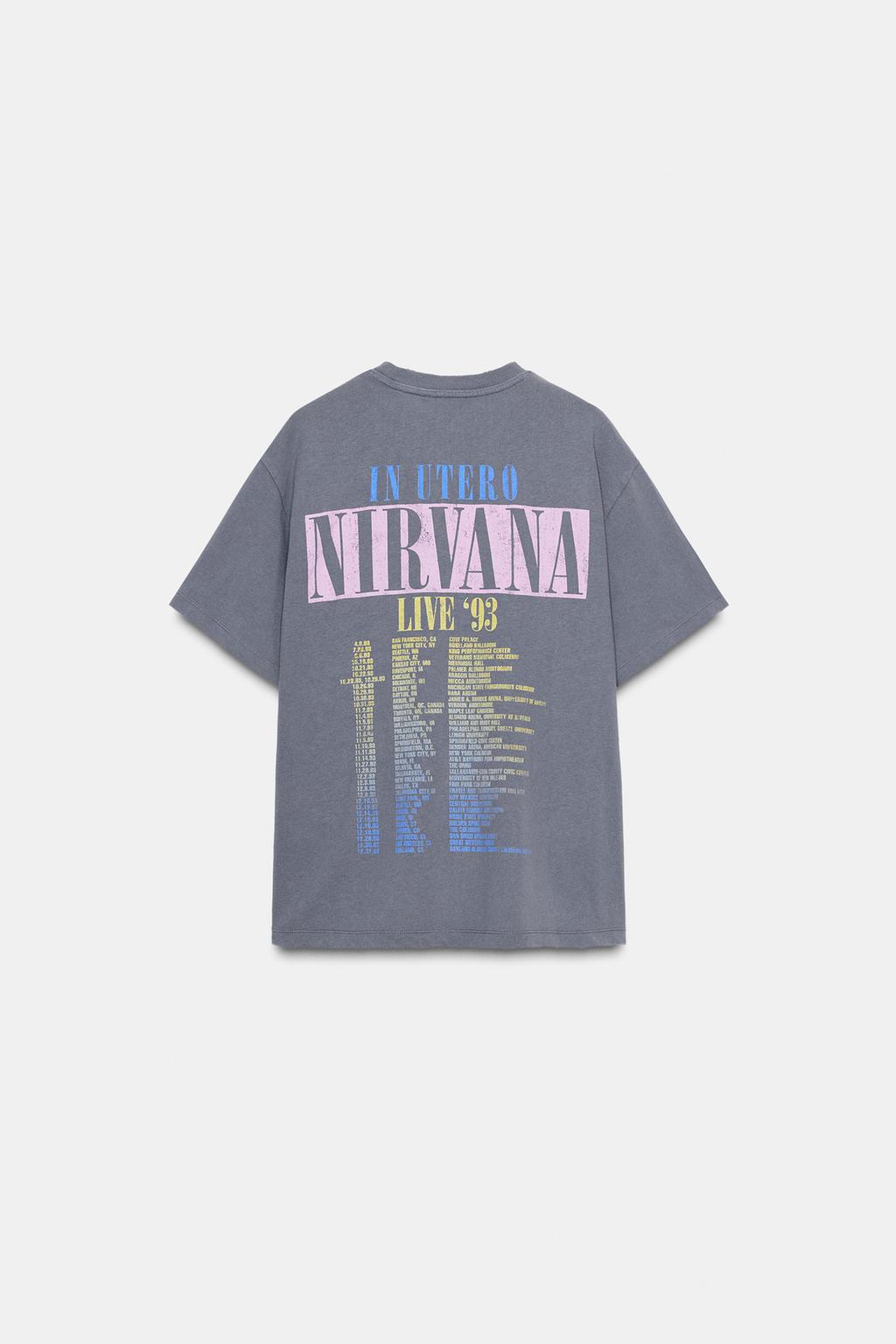 ФУТБОЛКА С ЭФФЕКТОМ ПОТЕРТОСТИ NIRVANA©
