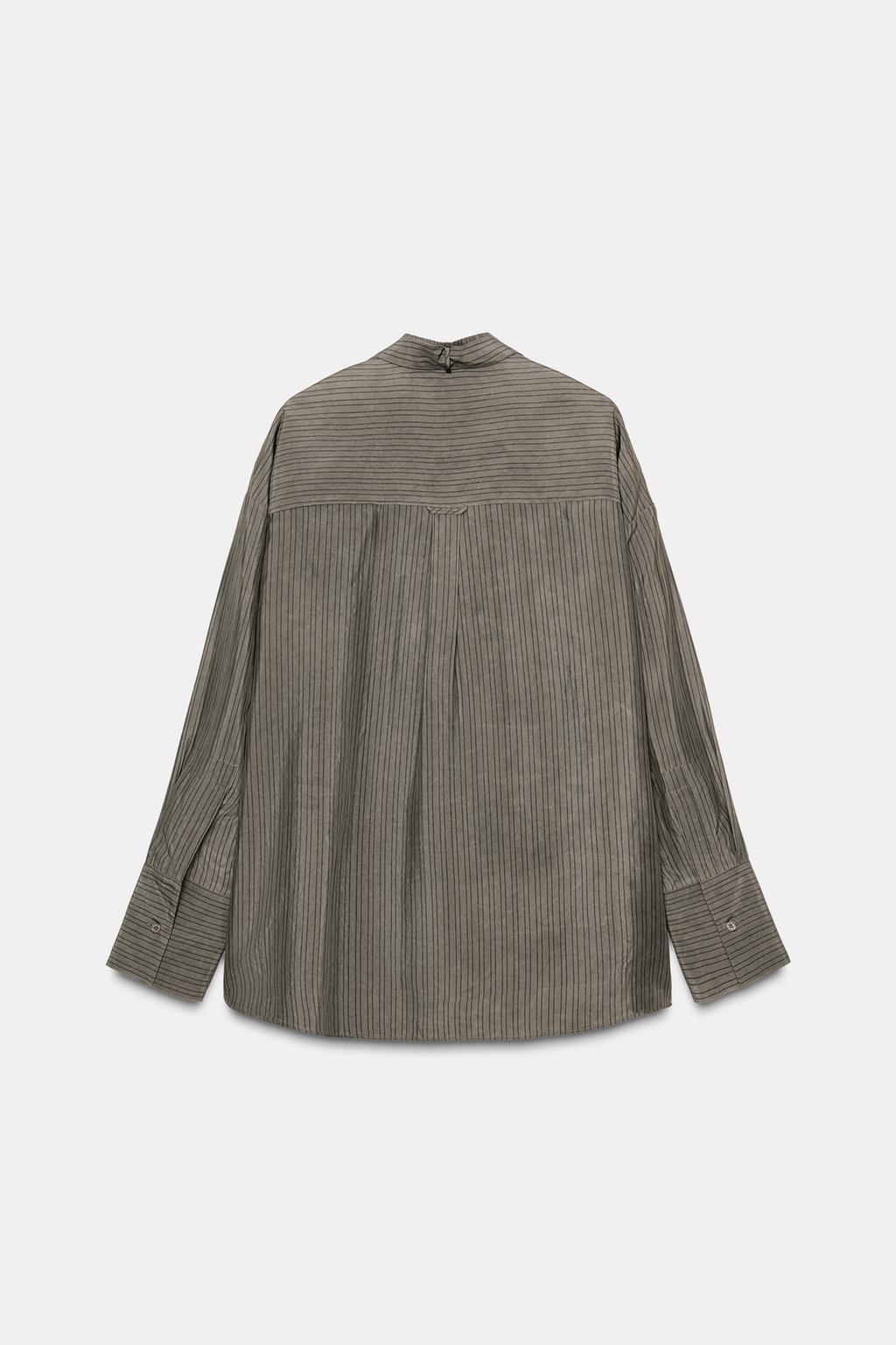 БЛУЗА С КАРМАНАМИ И ЗАВЯЗКАМИ — ZW COLLECTION