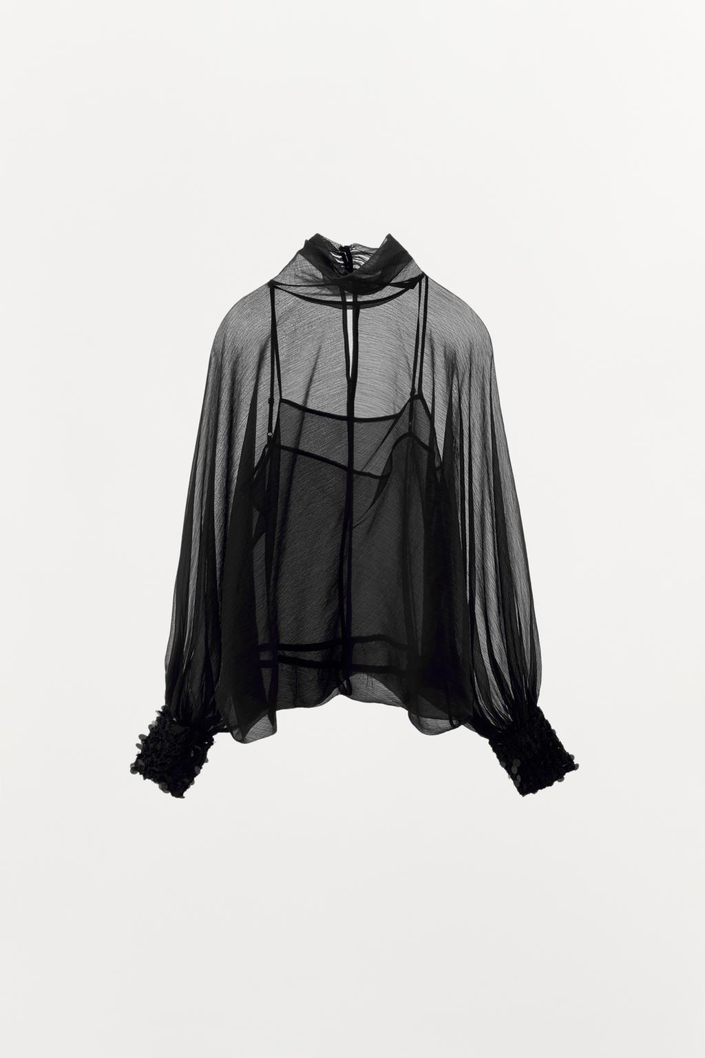 ПОЛУПРОЗРАЧНАЯ БЛУЗА — ZW COLLECTION