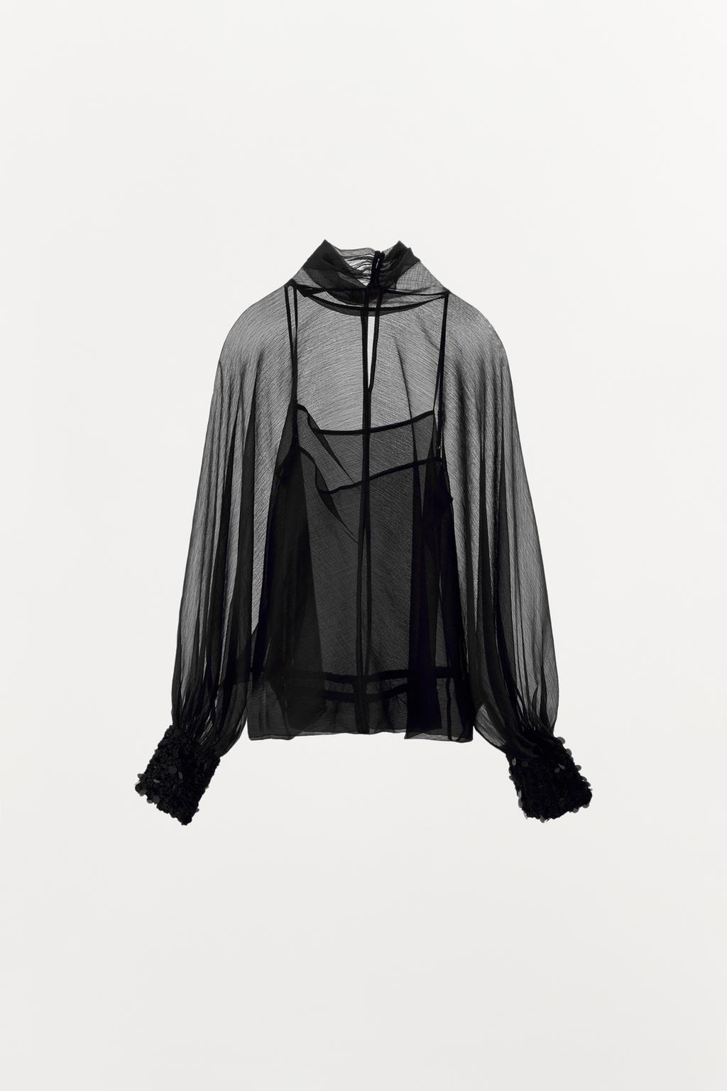 ПОЛУПРОЗРАЧНАЯ БЛУЗА — ZW COLLECTION