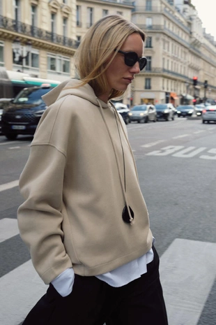 Купить Zara Мягкое худи с капюшоном