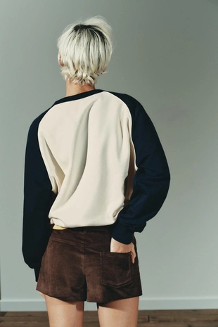 Navy blue | 5643/810/401 - Zara Толстовка в стиле преппи