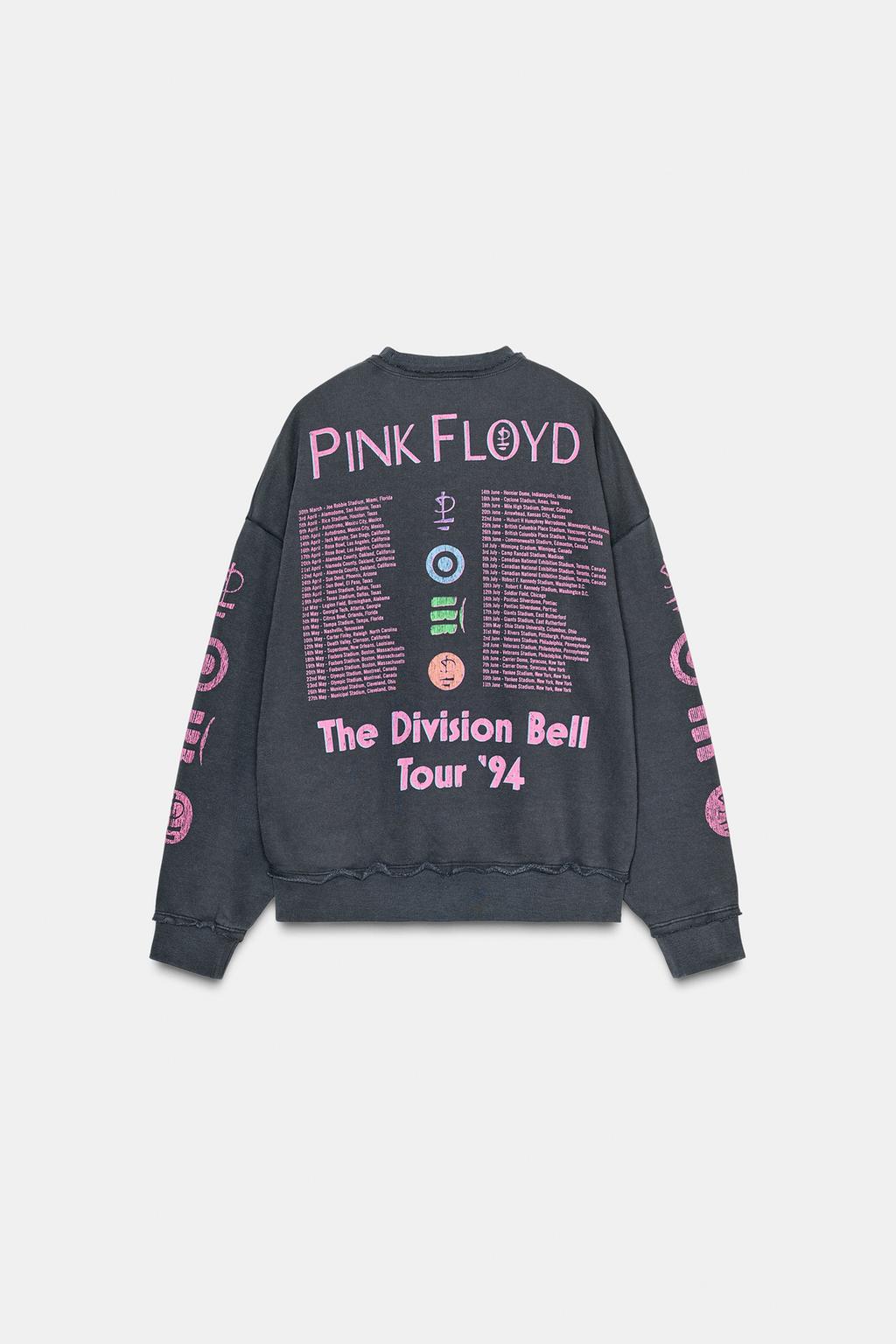ТОЛСТОВКА С ЭФФЕКТОМ ПОТЕРТОСТИ PINK FLOYD©