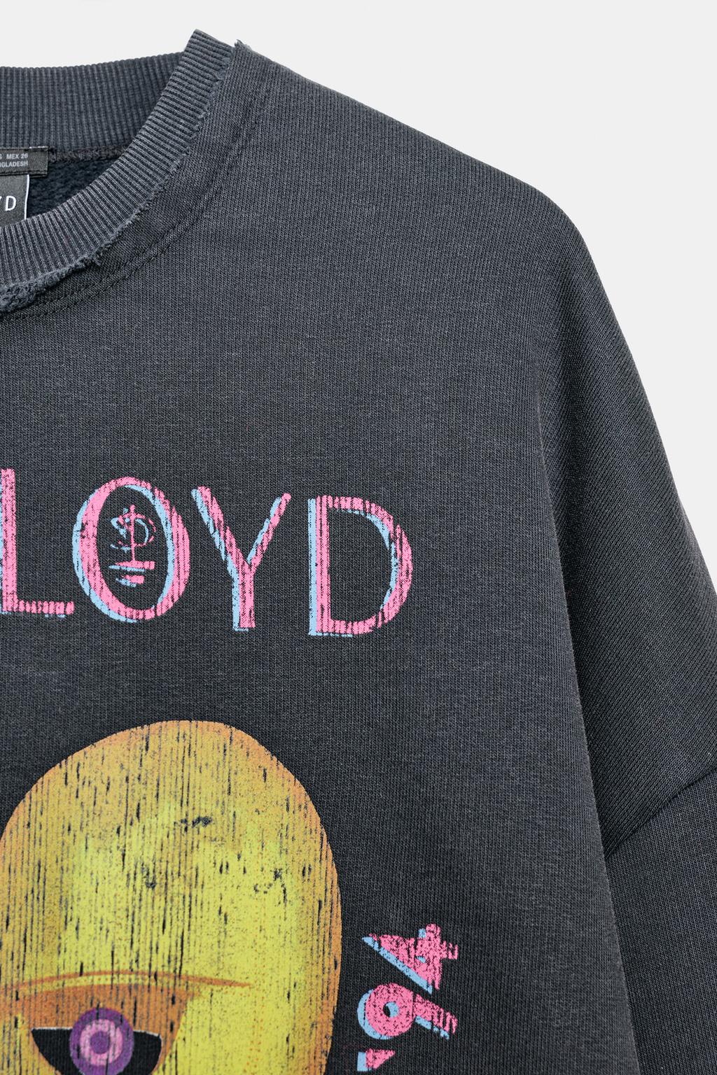 ТОЛСТОВКА С ЭФФЕКТОМ ПОТЕРТОСТИ PINK FLOYD©
