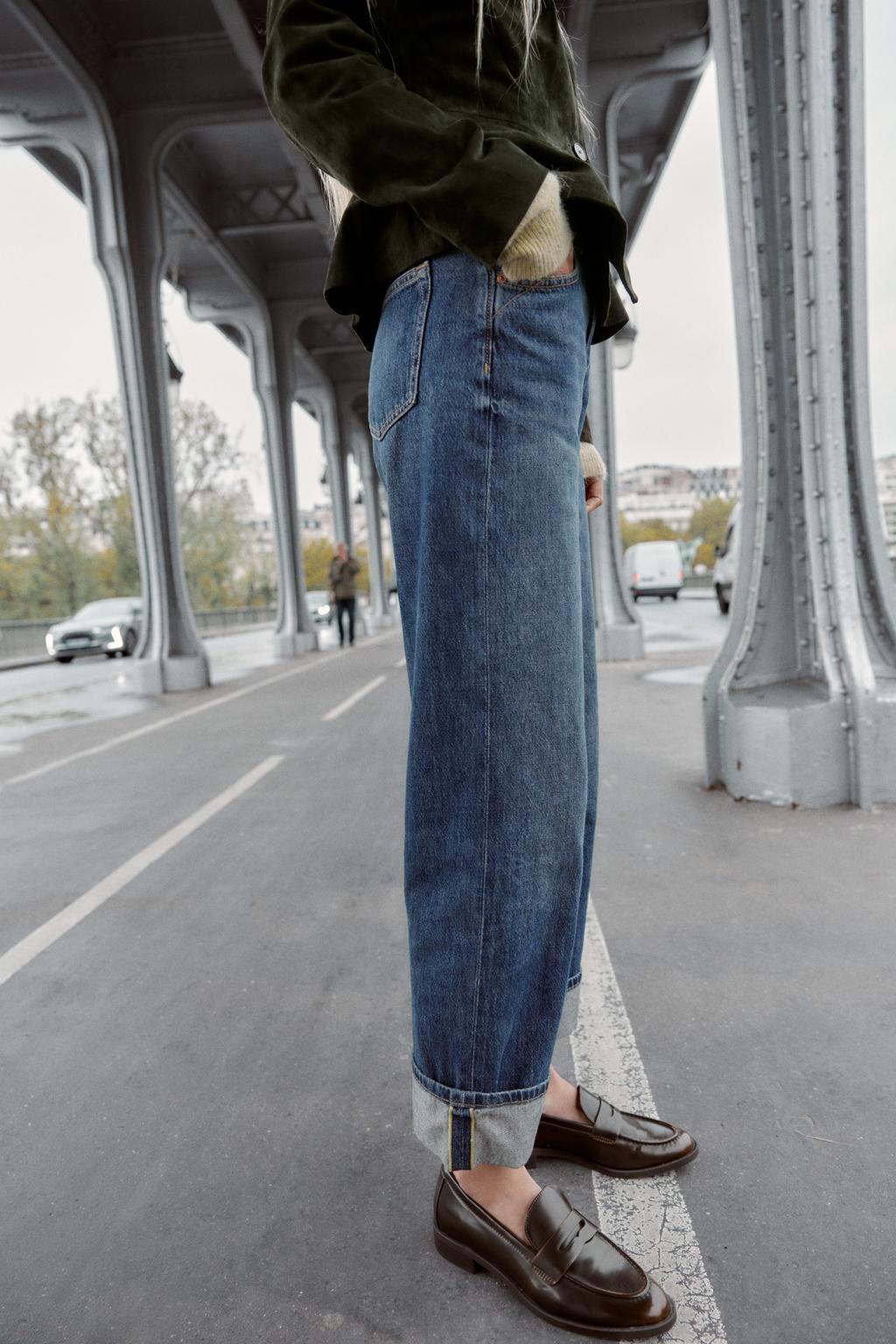 ДЖИНСЫ Z1975 WIDE LEG УКОРОЧЕННЫЕ С ВЫСОКОЙ ПОСАДКОЙ