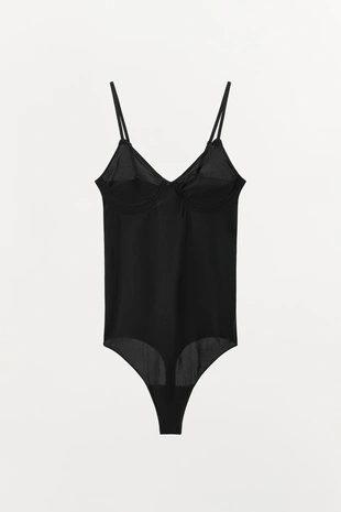 Боди-чулки из полиамида на бретелях- Заказать в России