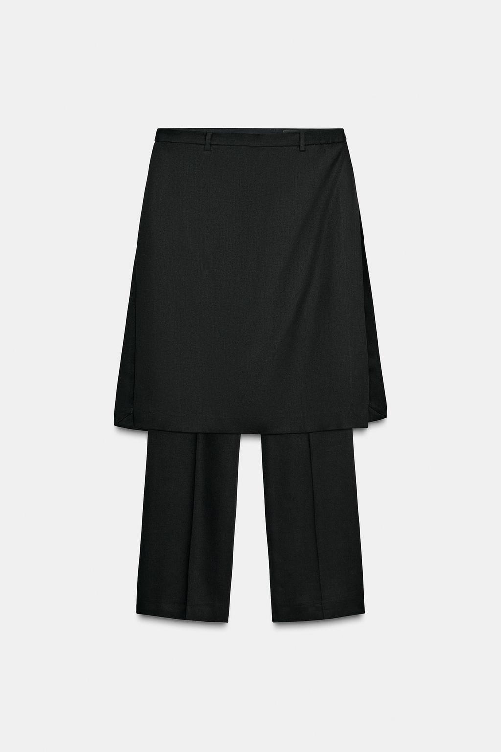 БРЮКИ ПРЯМОГО КРОЯ С ЭФФЕКТОМ ПАРЕО — ZW COLLECTION