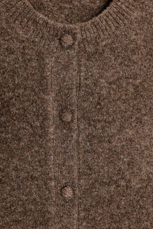 Трикотажный кардиган с обтяжными пуговицами- Заказать в России