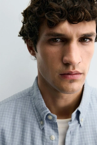 Рубашка REGULAR FIT в клетку- Заказать в России