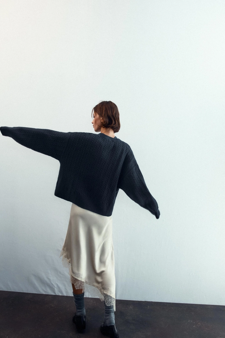 Свитер косынка