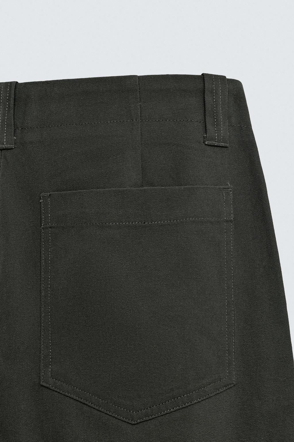 БРЮКИ ИЗ РЕЛЬЕФНОЙ ТКАНИ CANVAS