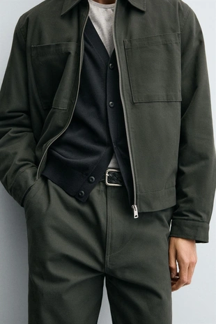 Брюки из рельефной ткани CANVAS- Заказать в России