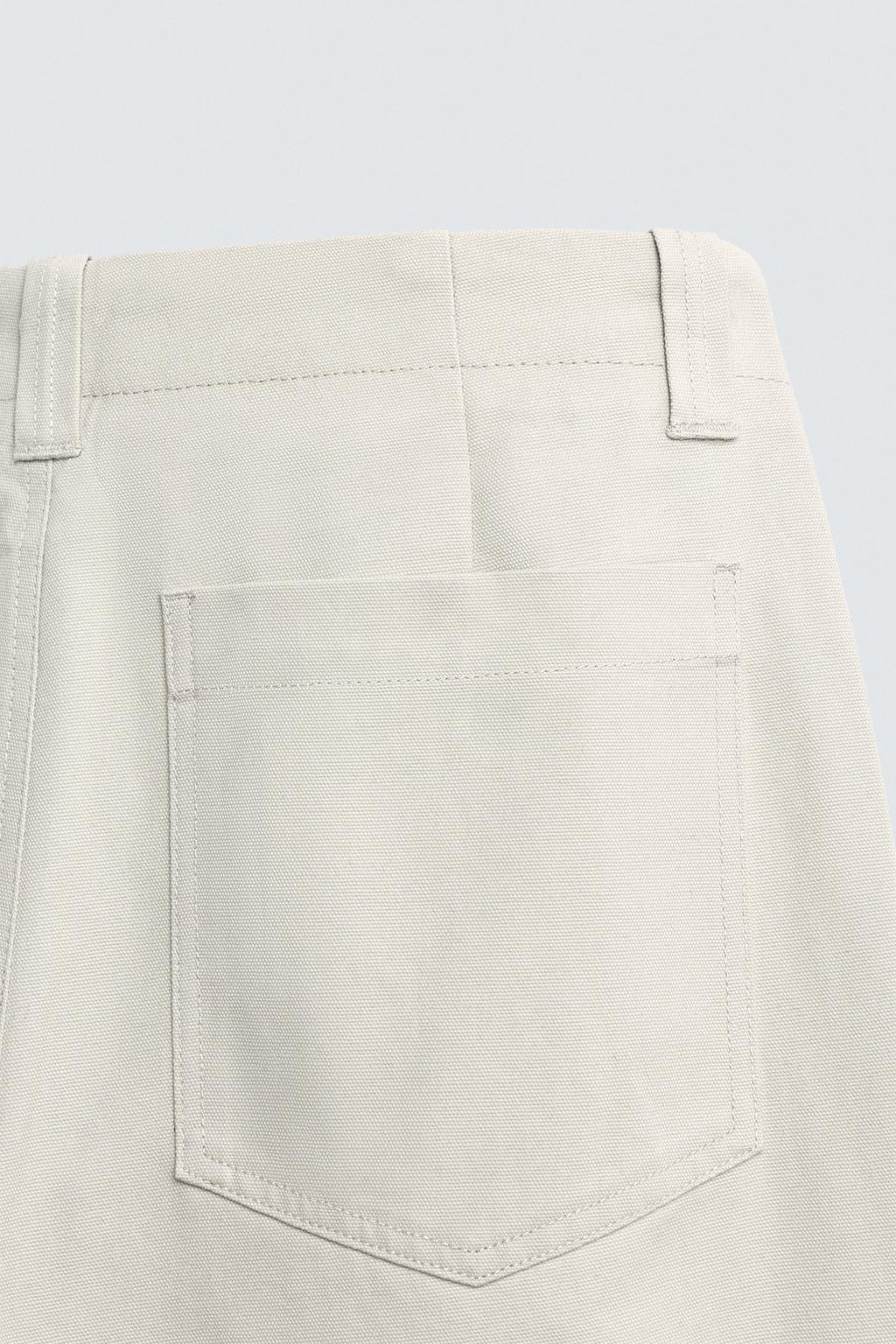 БРЮКИ ИЗ РЕЛЬЕФНОЙ ТКАНИ CANVAS