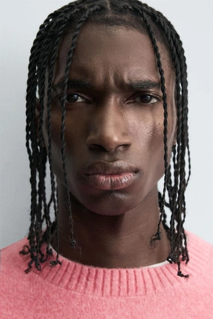 Свитер с рельефными швами- Заказать в России