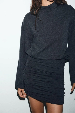 Мягкое платье со сборками- Заказать в России