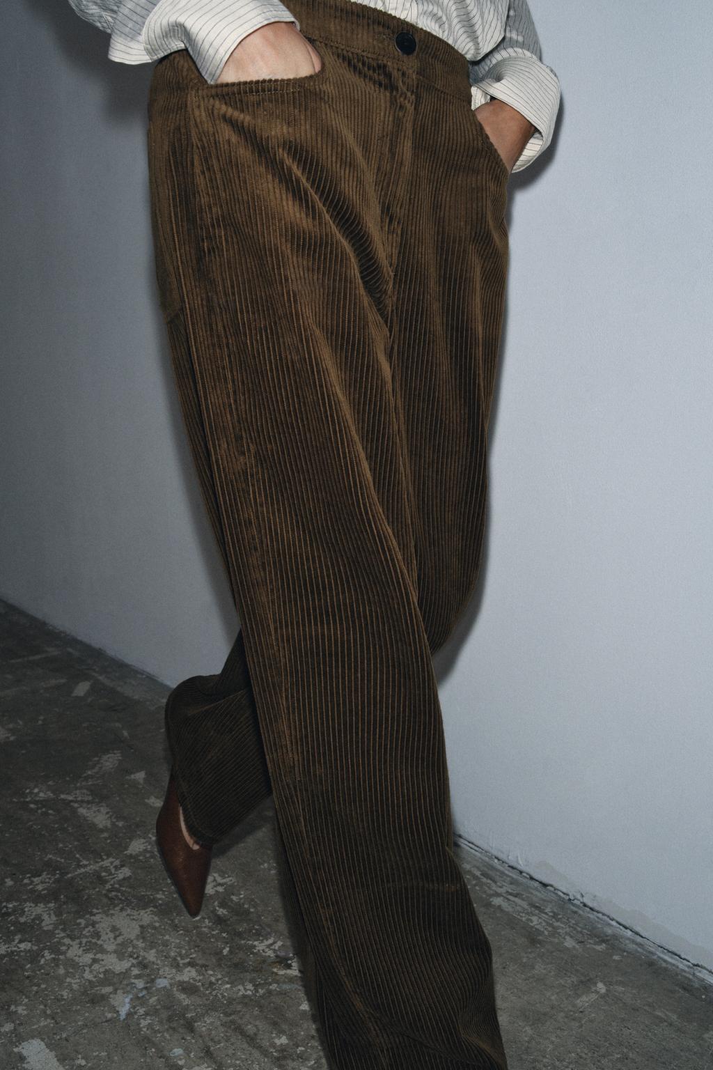 ВЕЛЬВЕТОВЫЕ БРЮКИ WIDE LEG — ZW COLLECTION