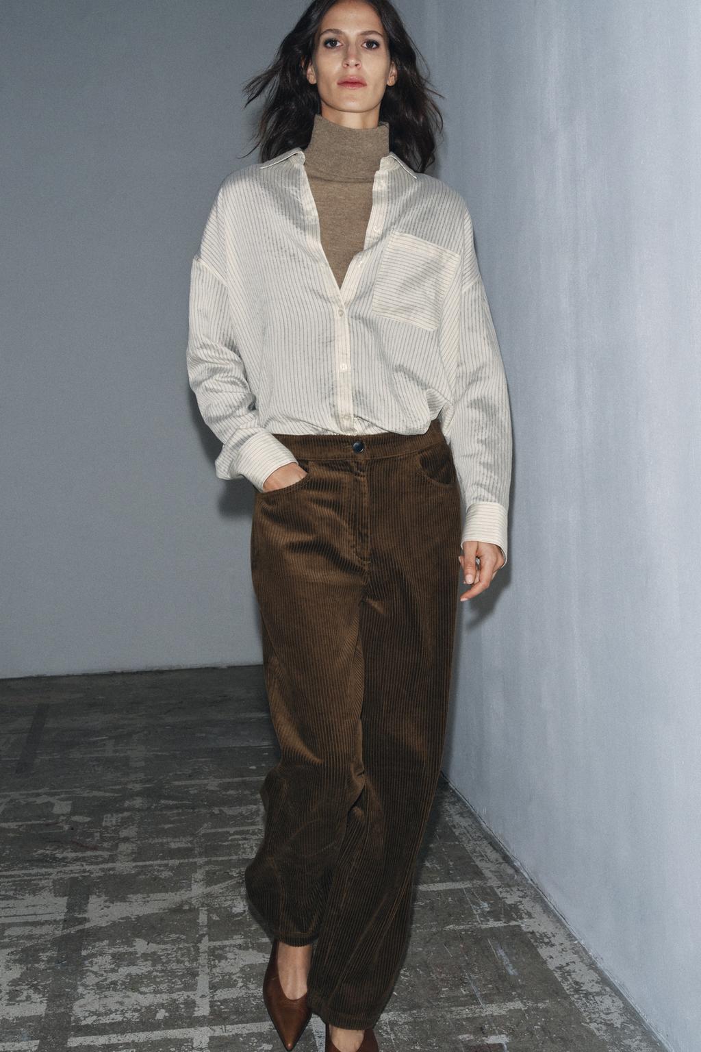 ВЕЛЬВЕТОВЫЕ БРЮКИ WIDE LEG — ZW COLLECTION