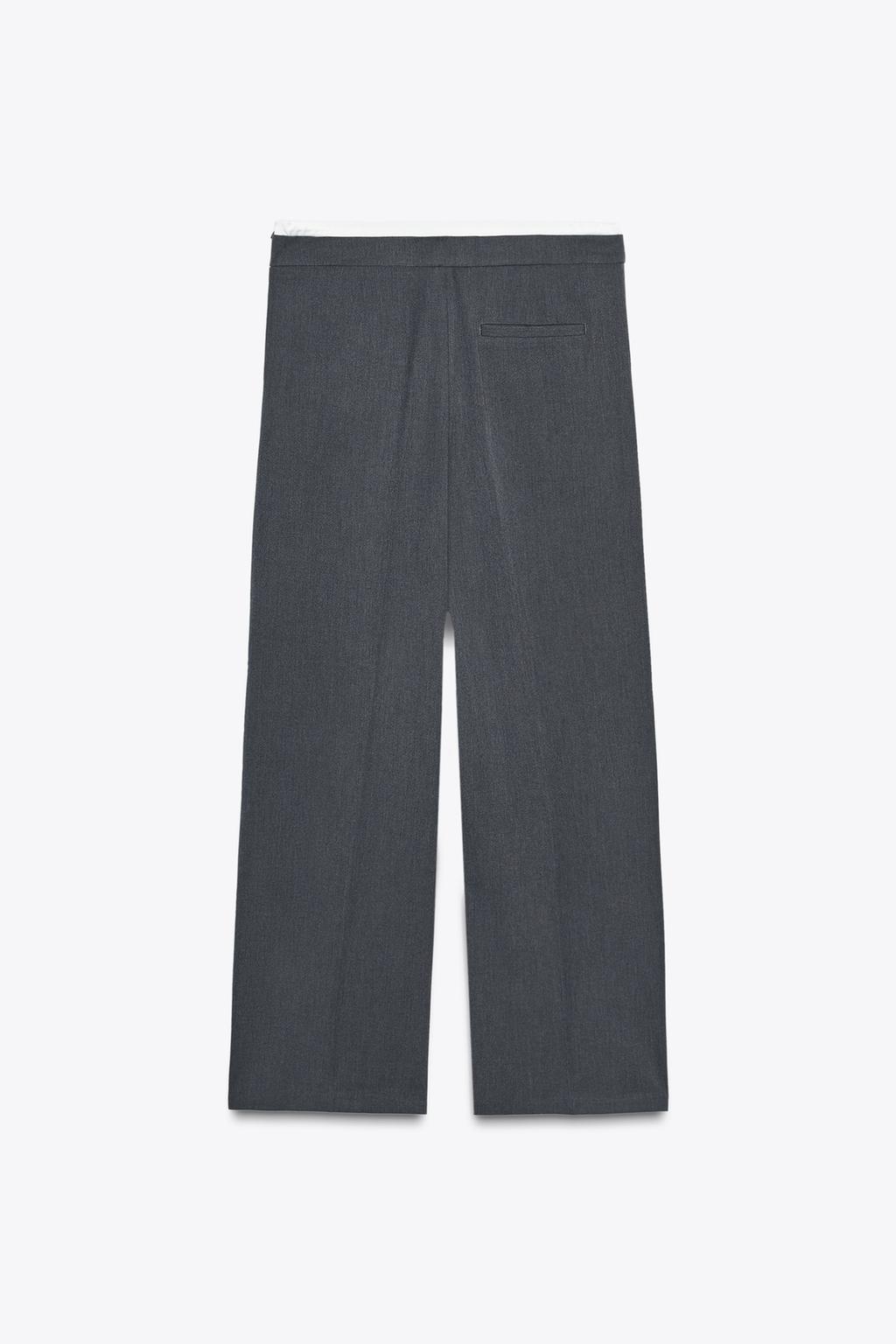 БРЮКИ WIDE LEG С ДВОЙНЫМ ПОЯСОМ