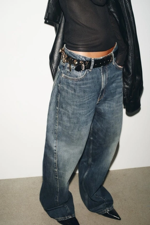 Кожаный ремень с шармами- Заказать в России