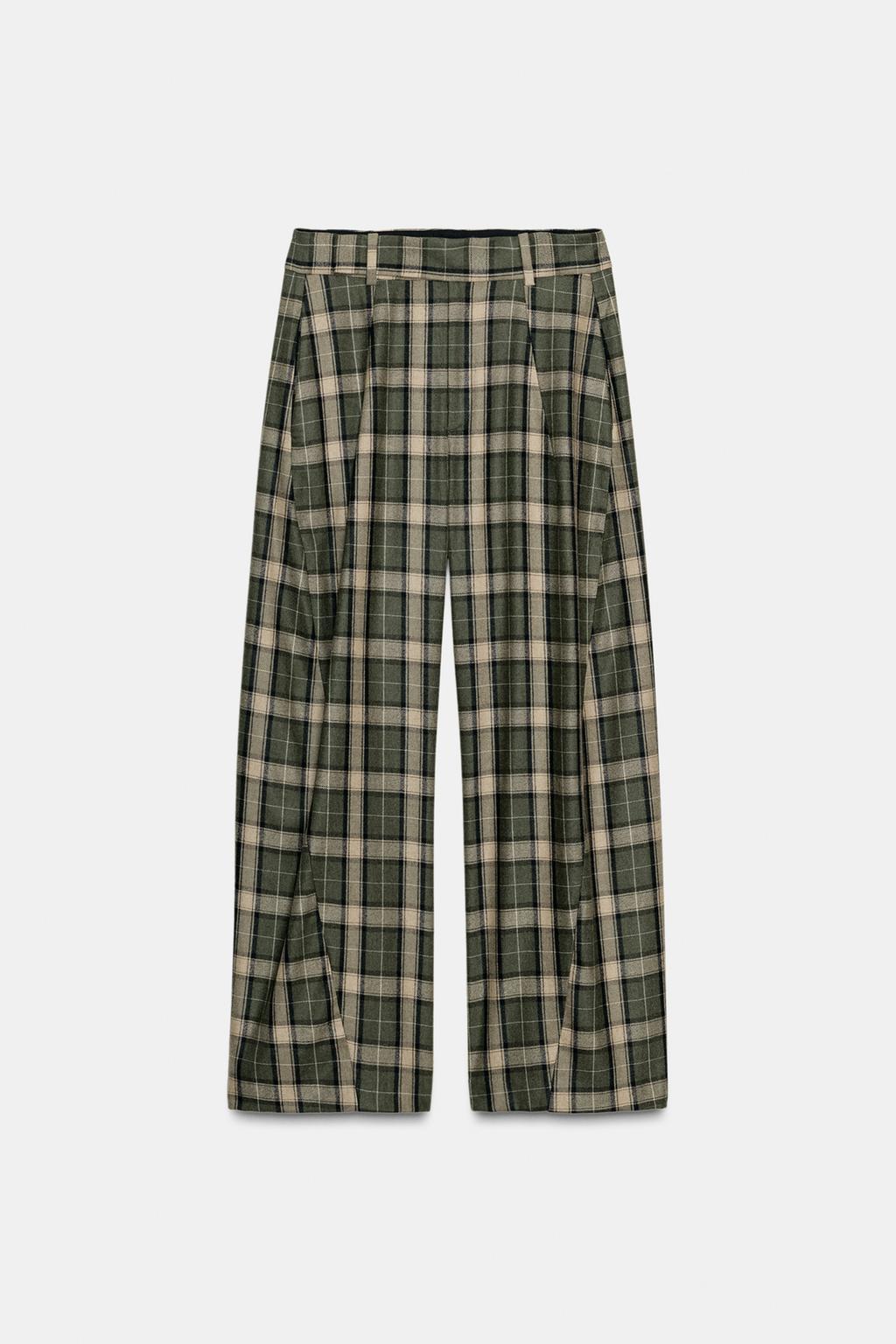БРЮКИ В КЛЕТКУ ИЗ ШЕРСТИ — ZW COLLECTION