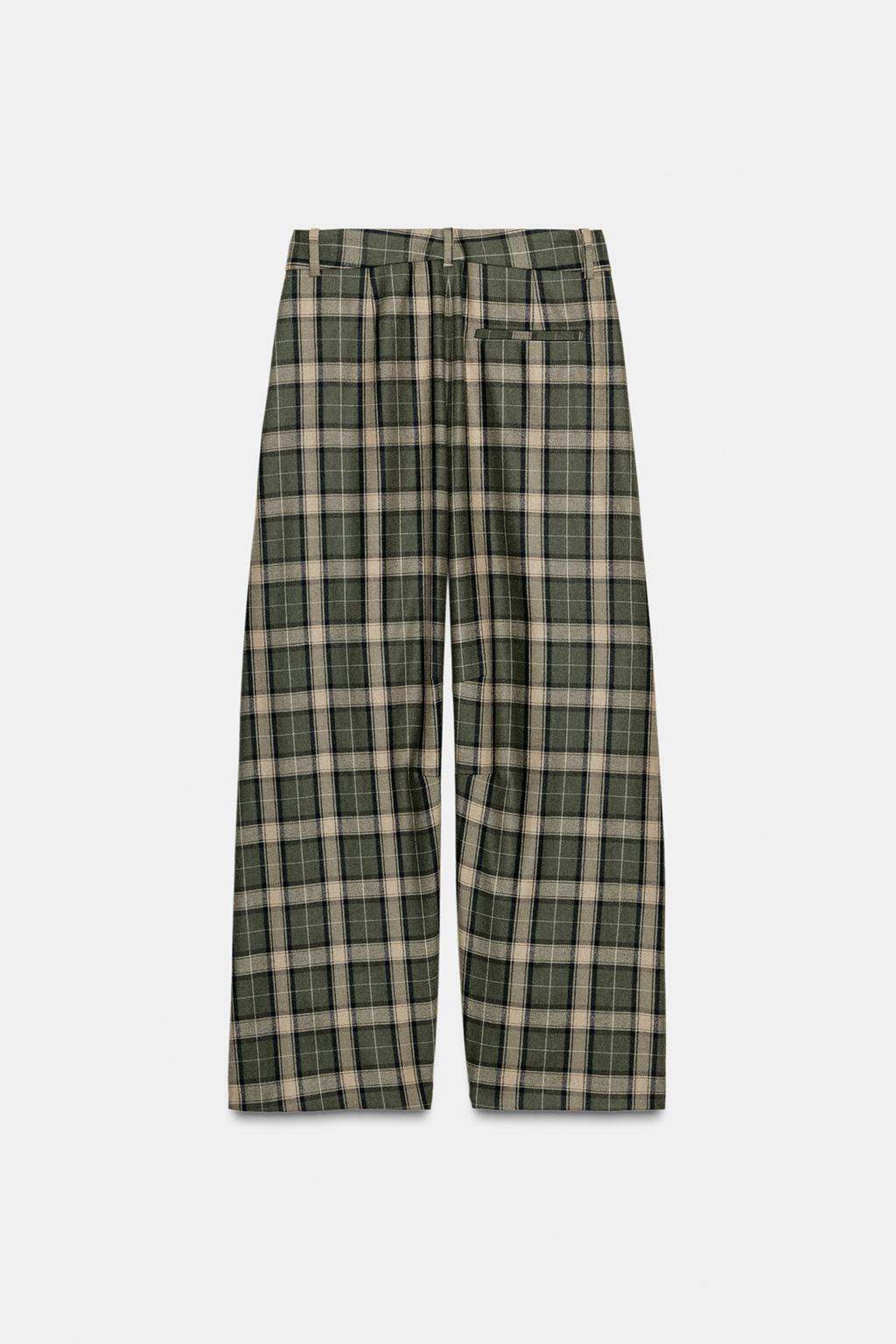 БРЮКИ В КЛЕТКУ ИЗ ШЕРСТИ — ZW COLLECTION