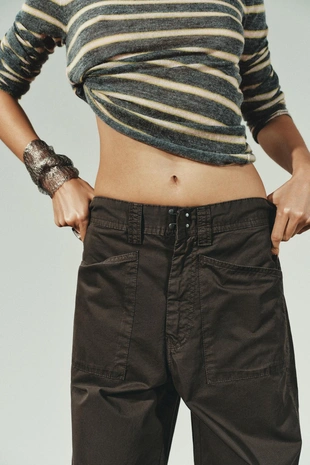 Брюки карго с карманами- Заказать в России