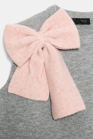 Трикотажный топ-жилет с бантом- Заказать в России