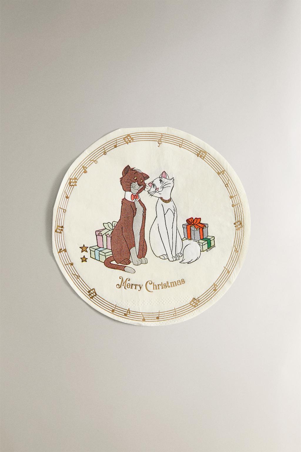 Набор детских бумажных рождественских салфеток the aristocats ©disney (упаковка из 20 штук)