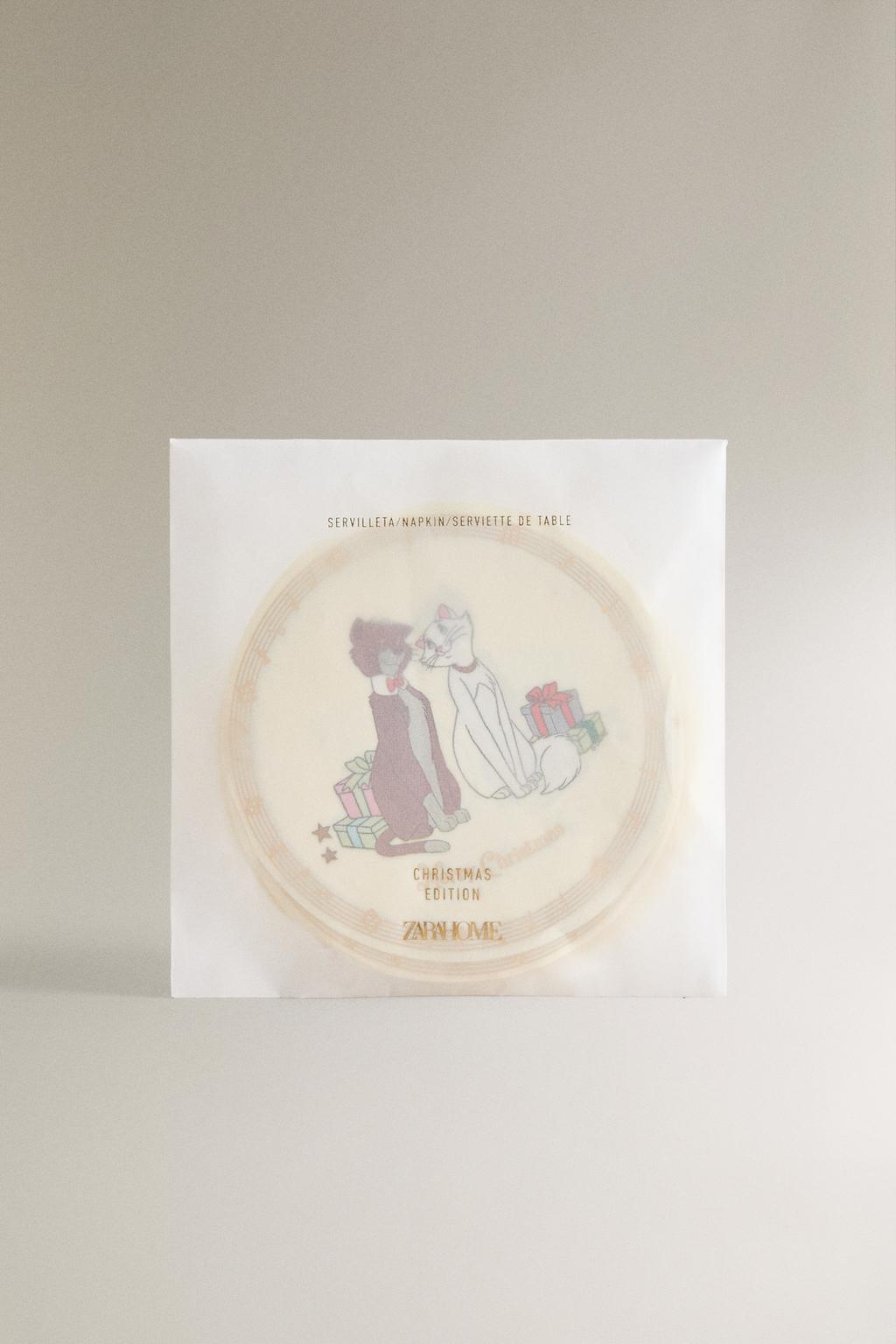 Набор детских бумажных рождественских салфеток the aristocats ©disney (упаковка из 20 штук)