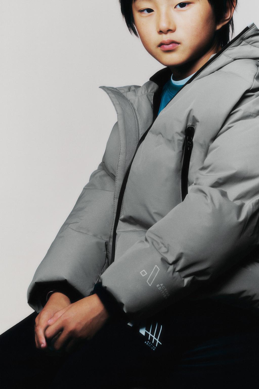 СТЕГАНЫЙ ПУХОВИК НА МОЛНИИ WATER REPELLENT