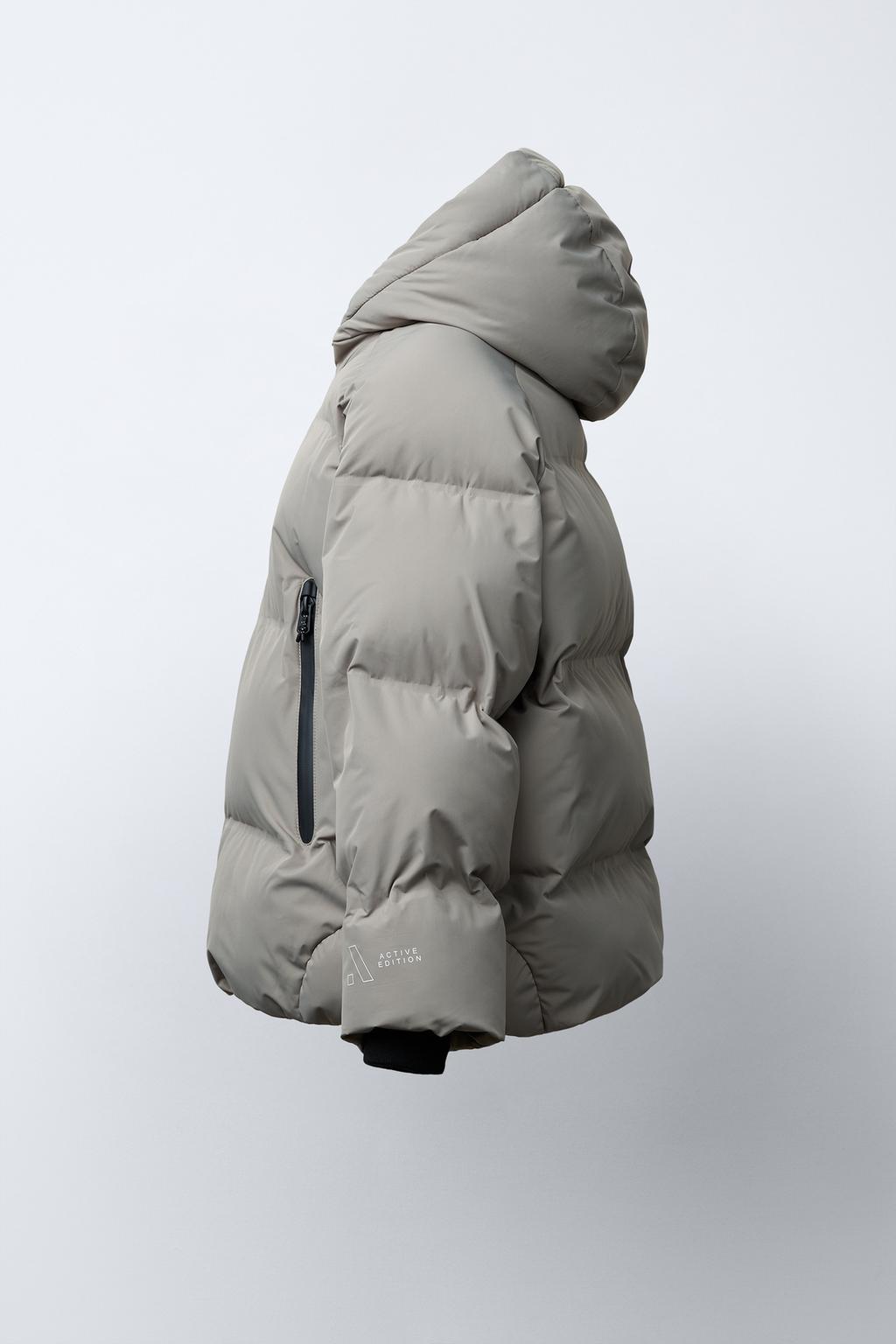 СТЕГАНЫЙ ПУХОВИК НА МОЛНИИ WATER REPELLENT