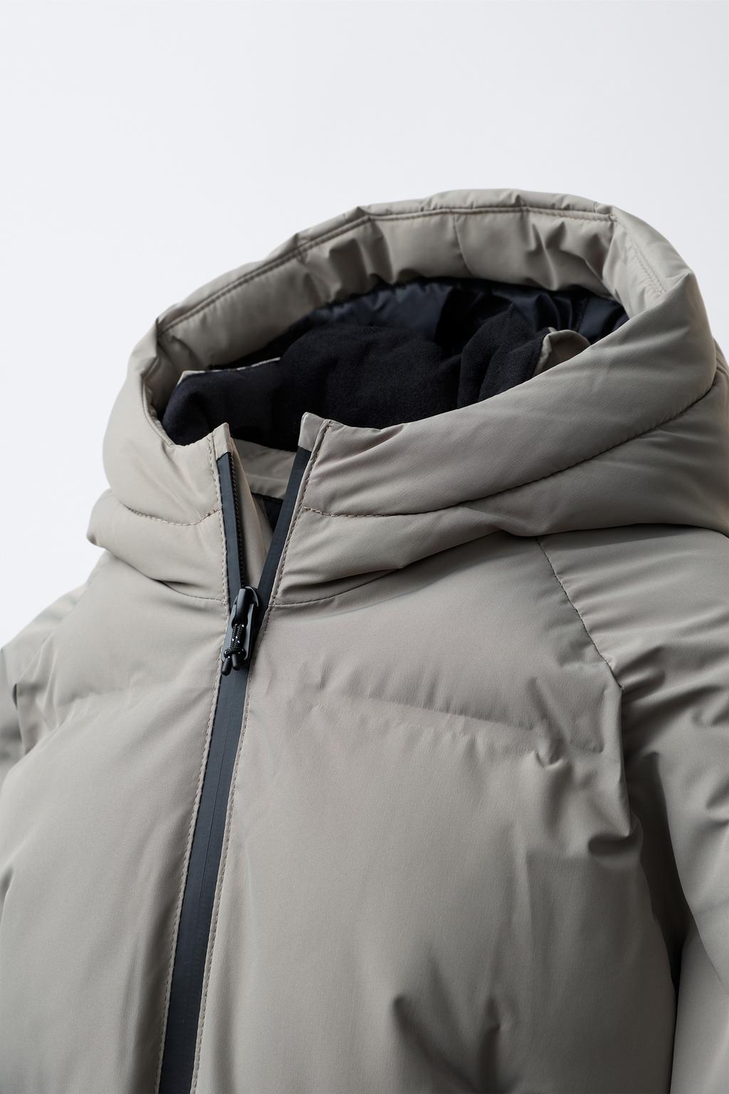 СТЕГАНЫЙ ПУХОВИК НА МОЛНИИ WATER REPELLENT